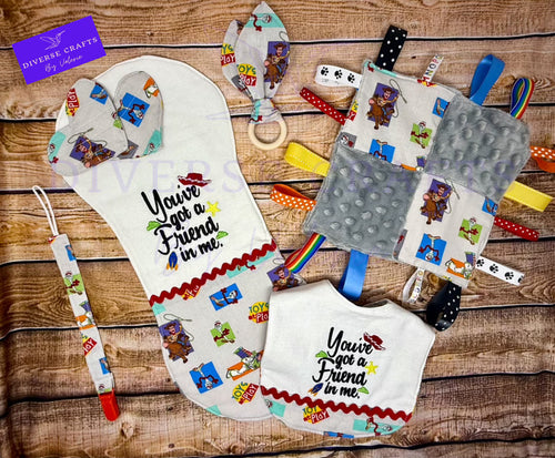 Toy Story “ You've Got A Friend In Me” Handmade Baby Set