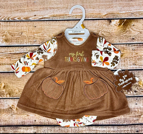 Baby Girl “My First Thanksgiving” Dress #2