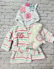 Load image into Gallery viewer, Baby Gift Bath 2-Piece Bathrobe Set -Embroidered Personalized