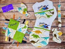 Load image into Gallery viewer, Dinosaur Handmade Baby Set