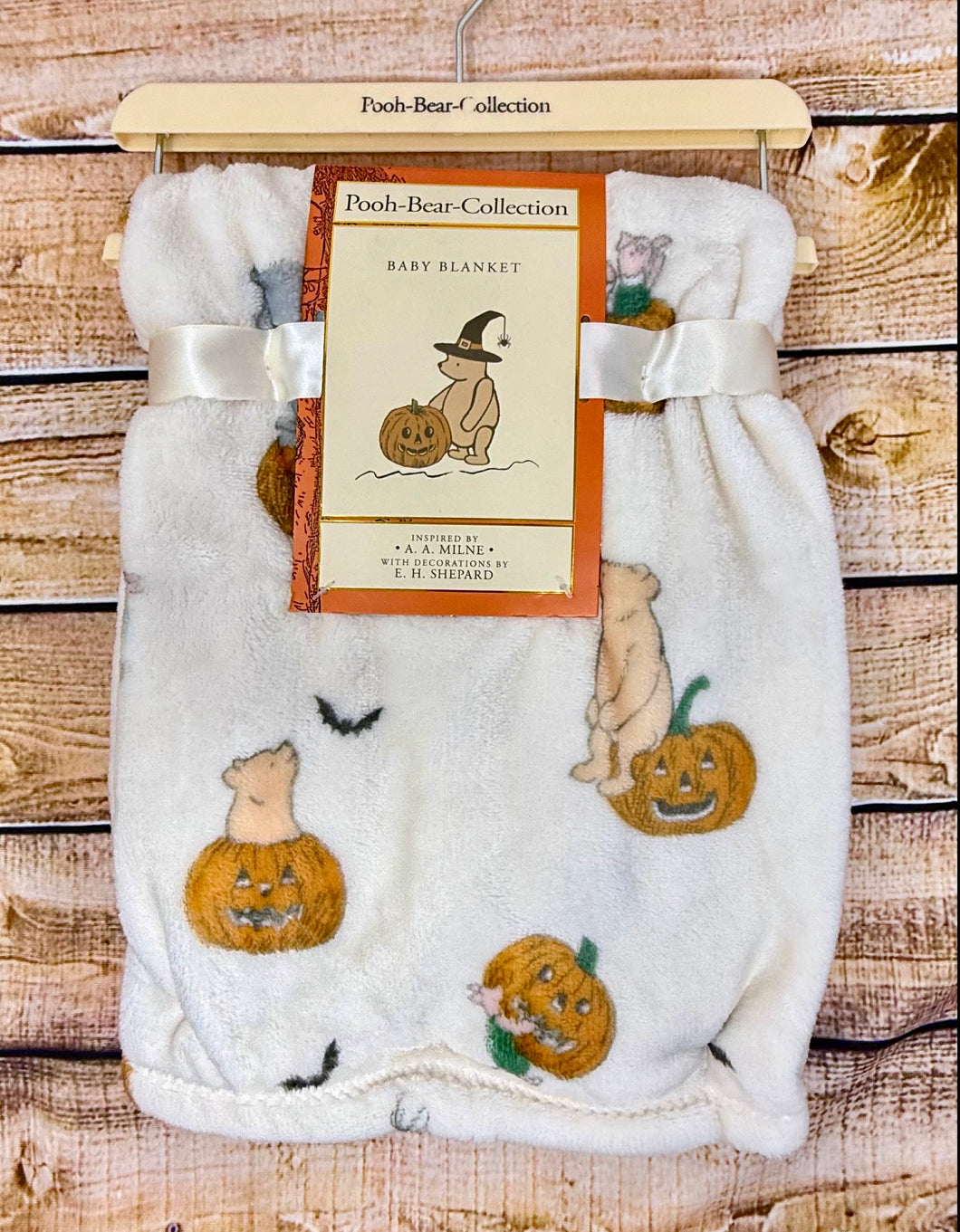 Winnie The Pooh Halloween Baby Blanket