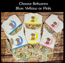 Load image into Gallery viewer, Winnie The Pooh &amp; Friends YELLOW Baby Bib &amp; Burp Cloth Set