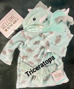 Baby Gift Bath 2-Piece Bathrobe Set -Embroidered Personalized