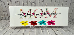 Mom /Grandma Personalized Puzzle Tile Sign