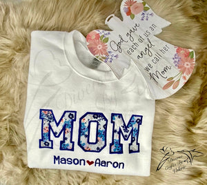 Mom Personalized Sweat Shirt. Mothers Day,Teachers.Birthday, Co Worker Gift