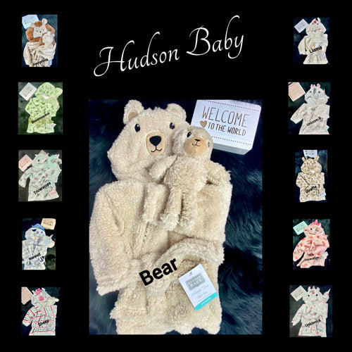 Baby Gift Bath 2-Piece Bathrobe Set -Embroidered Personalized