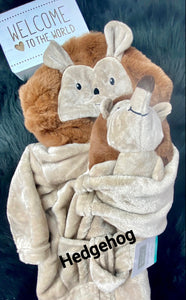 Baby Gift Bath 2-Piece Bathrobe Set -Embroidered Personalized