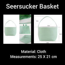 Load image into Gallery viewer, Personalized Seersucker Easter Basket