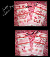 Load image into Gallery viewer, Embroidered Valentine Theme Towels