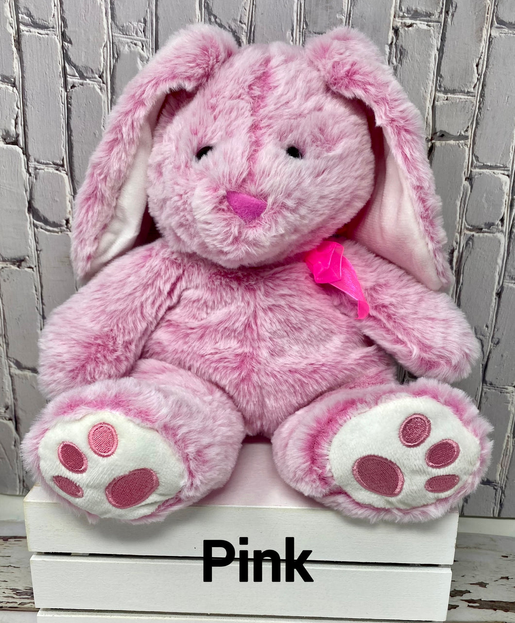 Easter Personalized Embroidered Plush Bunny/Rabbit (Both Ears)