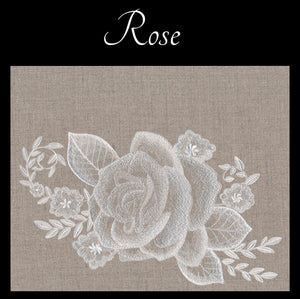 Monogram & Embroidered Design Hobo Shoulder Bag