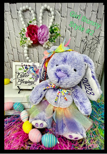 Personalized Embroidered Easter Bunny