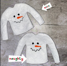 Load image into Gallery viewer, Christmas Holiday Embroidered Sweaters For Santa Helper Or Dolls