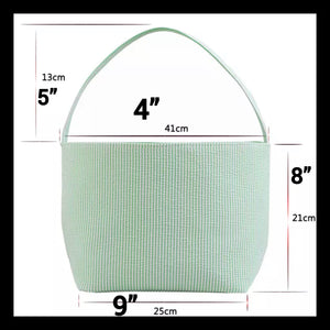 Seersucker Plaid Easter Basket