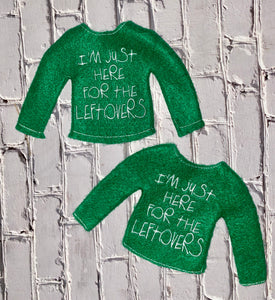 Christmas Holiday Embroidered Sweaters For Santa Helper Or Dolls