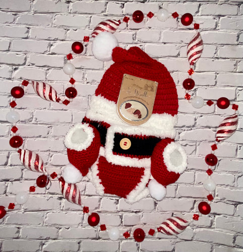 Infant Santa Crochet 3 Piece Outfit