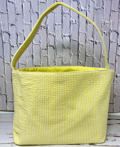 Seersucker Plaid Easter Basket