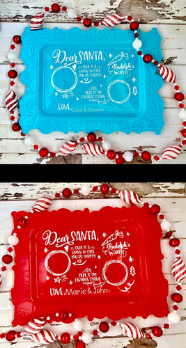 Christmas Holiday Santa Tray