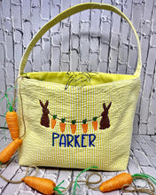 Load image into Gallery viewer, Personalized Seersucker Easter Basket