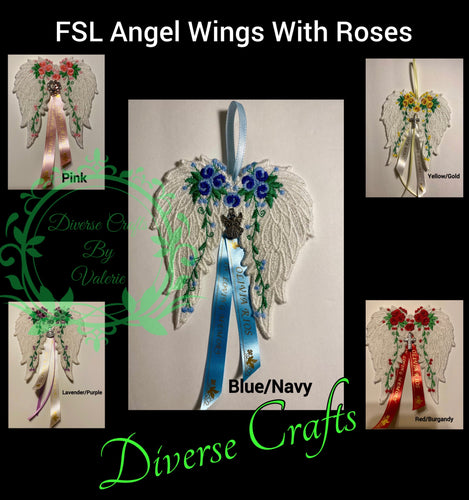 FSL Angel Wings w/Roses