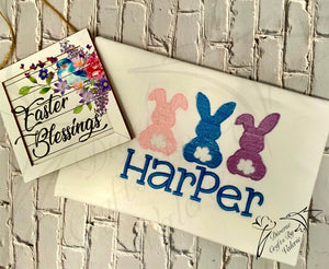 Personalized Seersucker Easter Basket